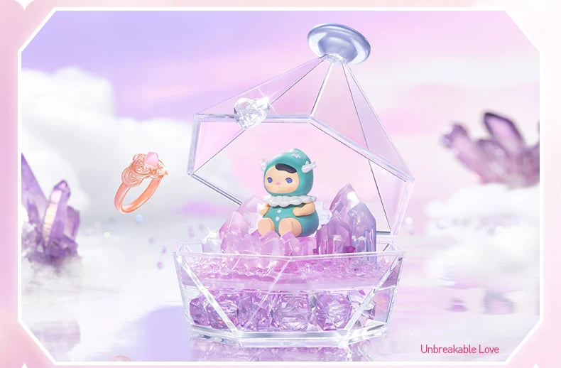 POP MART Wishes at Your Fingertips Series Scene Set Mystery Box 1PC/8PCS POPMART Blind Box Skullpanda Dimoo Labubu Romantic Ring