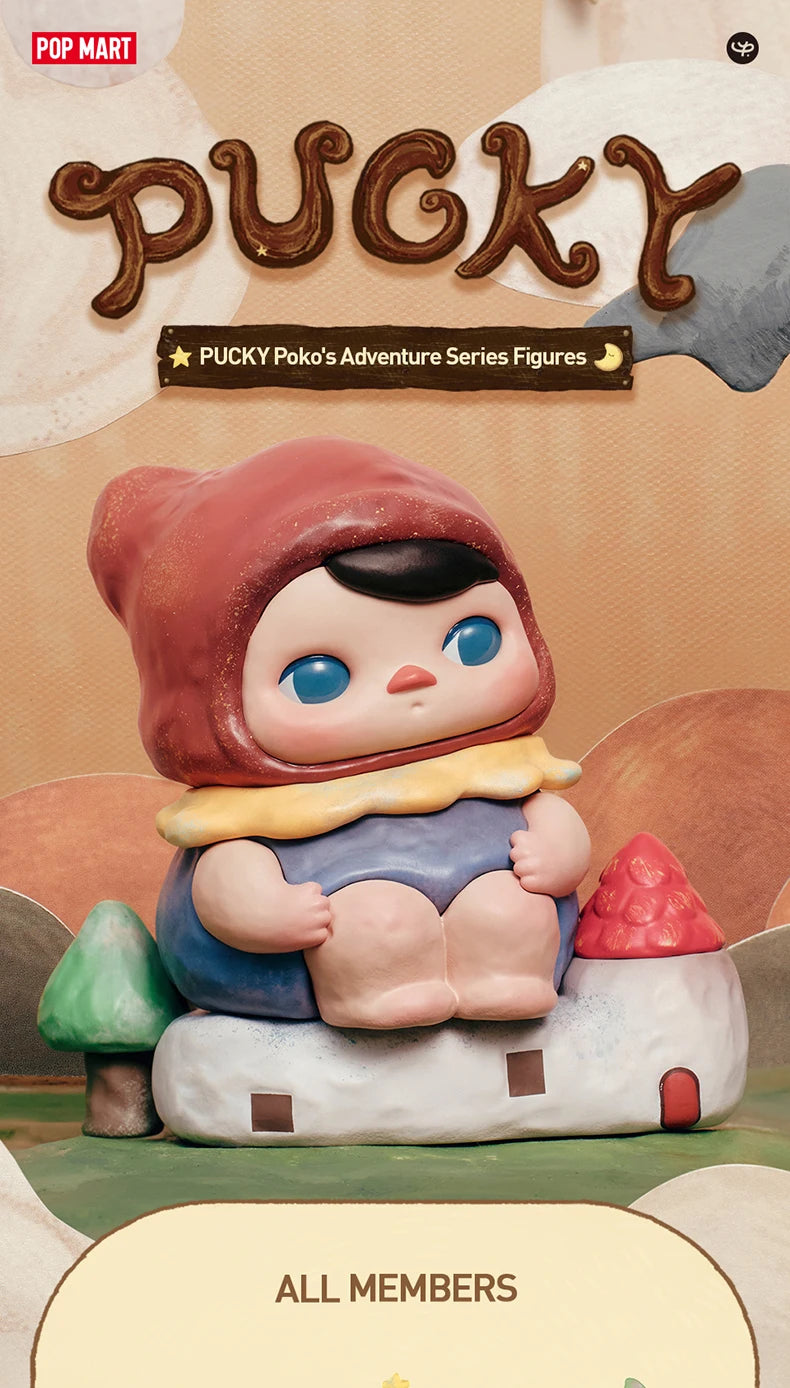 POP MART PUCKY Poko's Adventure Series Figures 1PC/12PCS Blind Box POPMART