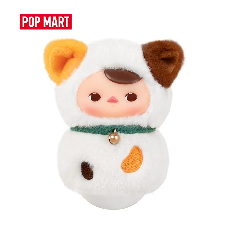 POP MART PUCKY Roly-Poly Kitty Series-Vinyl Plush Blind Box Mystery Box 1PC/6PCS POP MART Blind Box Cute Toy