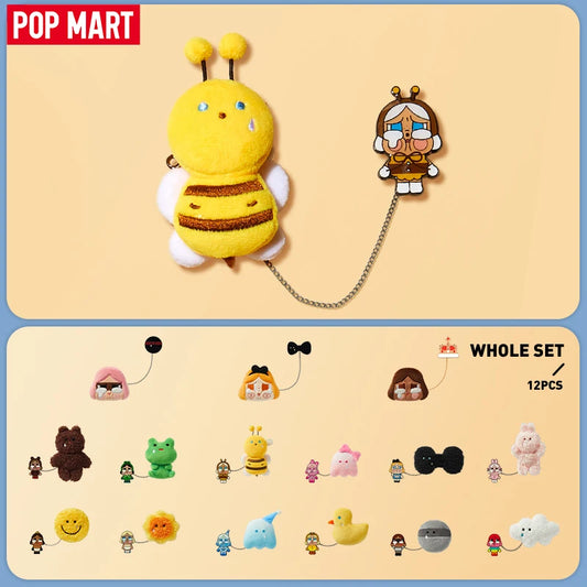 POP MART CRYBABY Crying Again Series - Plush Badge Blind Box 1PC/12PCS POPMART Bind Box