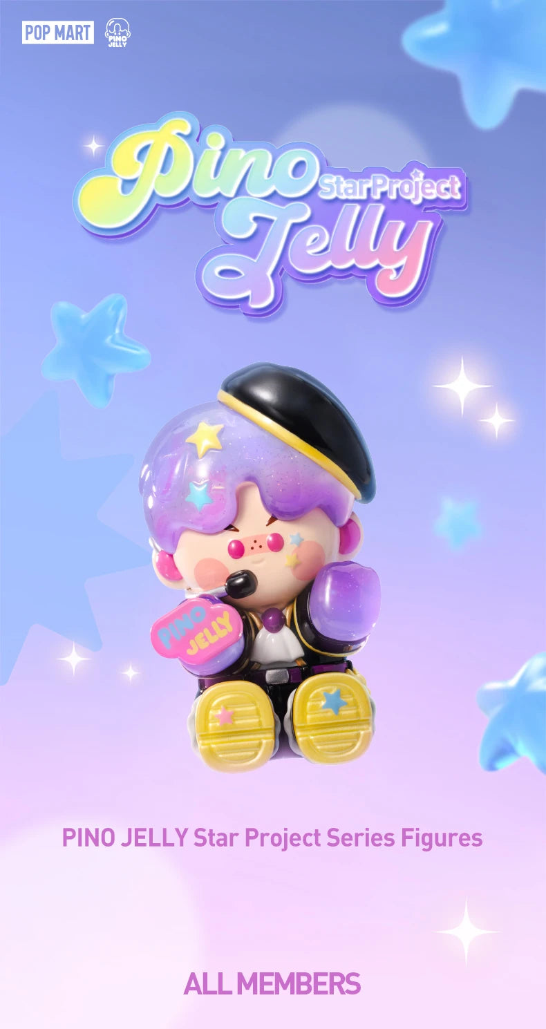 POP MART PINO JELLY Star Project Series Figures POPMART Blind Box Action Figure