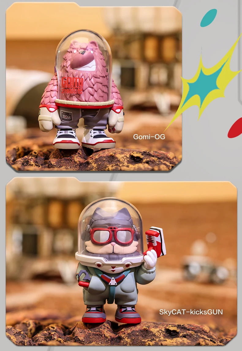 POP MART COOLABO SPACEHOOD SERIES Mystery Box 1PC/9PC Blind Box Action Figure Birthday Gift Kid Toy
