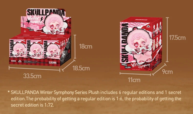 POP MART SKULLPANDA Winter Symphony Series Mystery Box 1PC/6PCS Blind Box POPMART Limited to 2pcs per Order