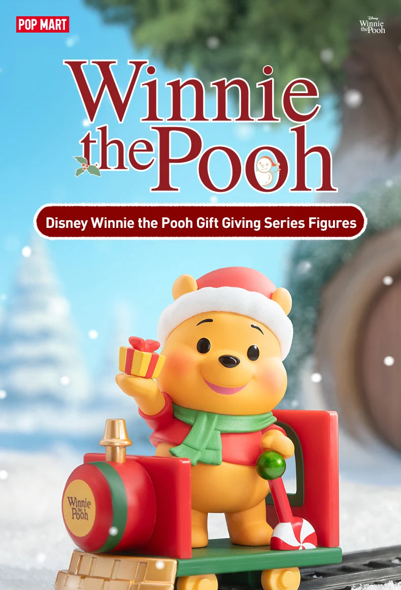 POP MART Disney Winnie the Pooh Gift Giving Series Figures Mystery Box 1PC/9PCS POPMART Blind Box