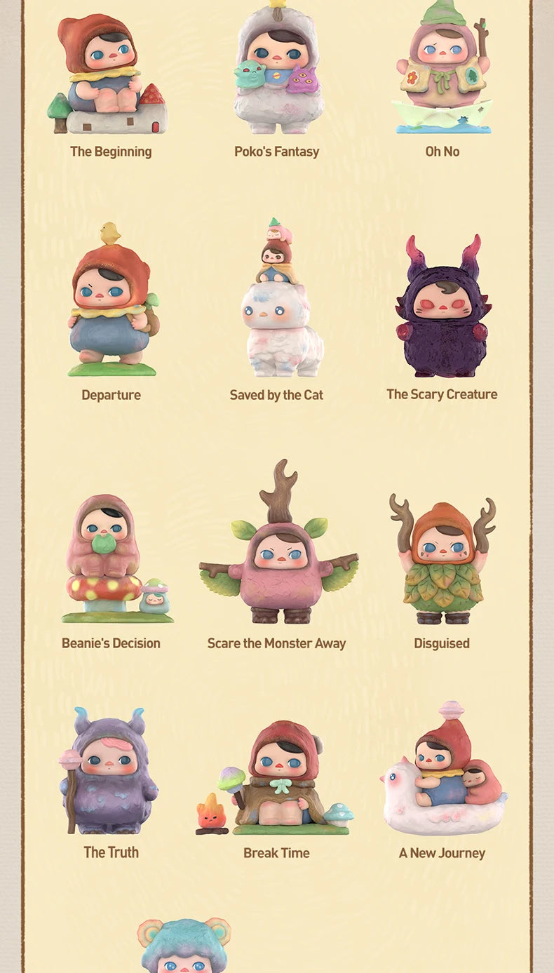 POP MART PUCKY Poko's Adventure Series Figures 1PC/12PCS Blind Box POPMART
