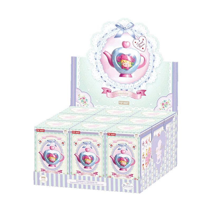 POP MART Sweet Bean Afternoon Tea Series Mystery Box 1PC/9PCS POPMART Blind Box Anime Action Figure Cute Figurine