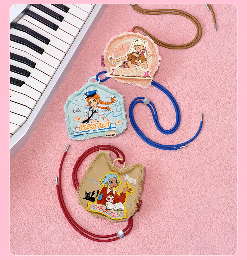 POP MART Peach Riot Rush Hour Series -Mini Bag Blind Box Mystery Box 1PC/6PCS POP MART Blind Box Action Figure Cute Toy