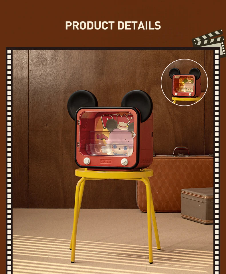 POP MART DIMOO WORLD × DISNEY Series-TV Set Luminous Display Container