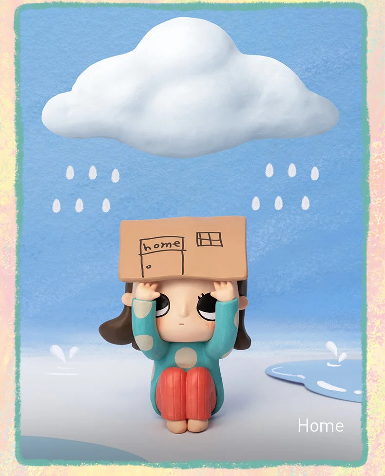 POP MART Nyota's Fluffy Life Series Mystery Box 1PC/12PCS POPMART Blind Box Action Figure Cute Toy Birthday Gift
