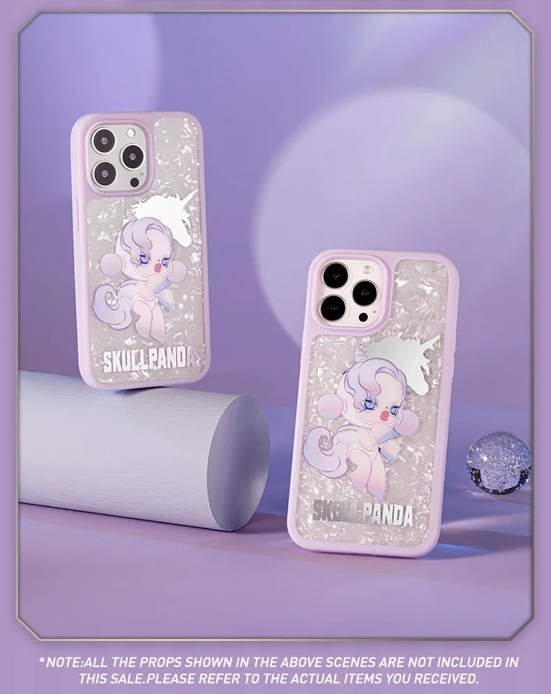 POP MART Skullpanda The Mare of Animals Series - Case for iPhone 13 Pro/iPhone 13 Pro Max (The Unicorn)