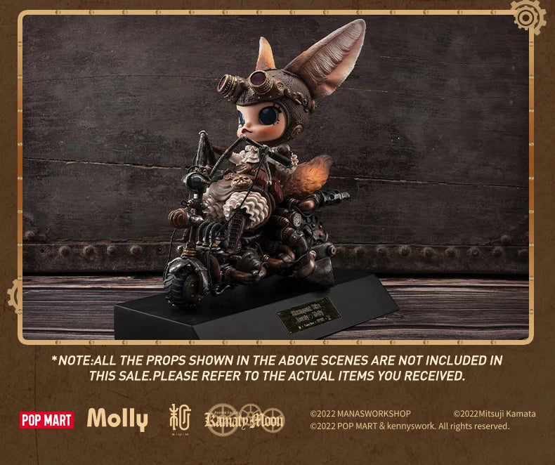 POP MART STEAMPUNK BIKE LOVELY MOLLY Artist Edition & Special Edition Limited to 1PC per user ID