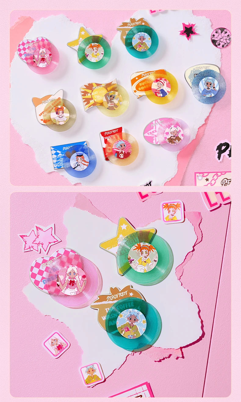 POP MART Peach Riot Rush Hour Series-Fridge Magnet Blind Box 1PC/9PCS POPMART Mystery Box