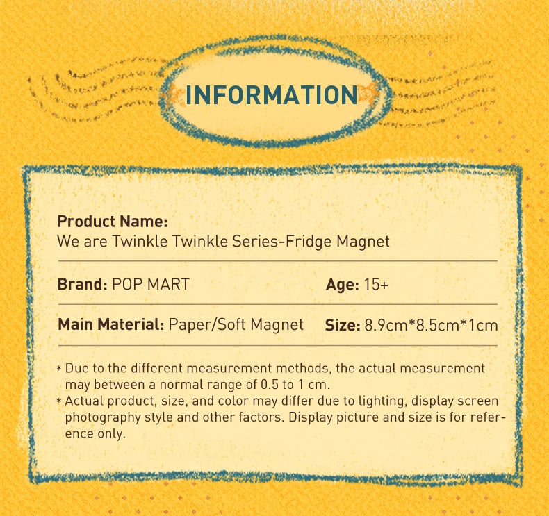 POP MART We are Twinkle Twinkle Series - Fridge Magnet
