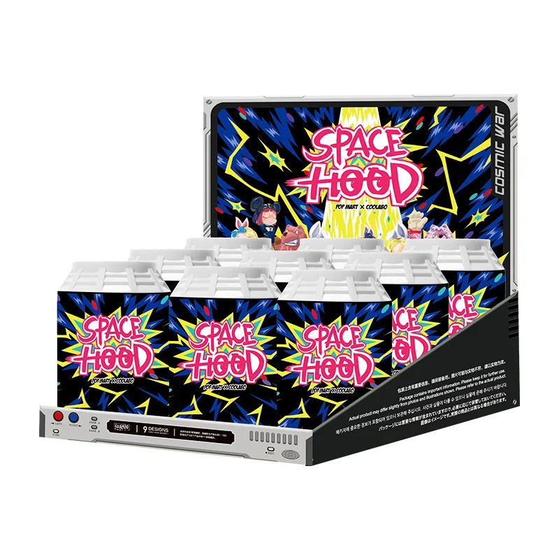 POP MART COOLABO SPACEHOOD SERIES Mystery Box 1PC/9PC Blind Box Action Figure Birthday Gift Kid Toy