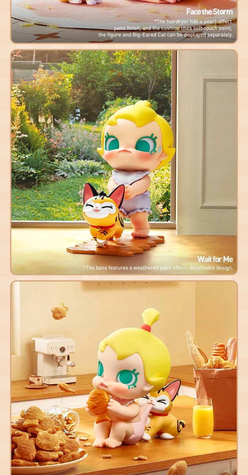 POP MART Baby Molly & Baby Tabby Series Figures 1PC/12PCS POPMART Blind Box Figure