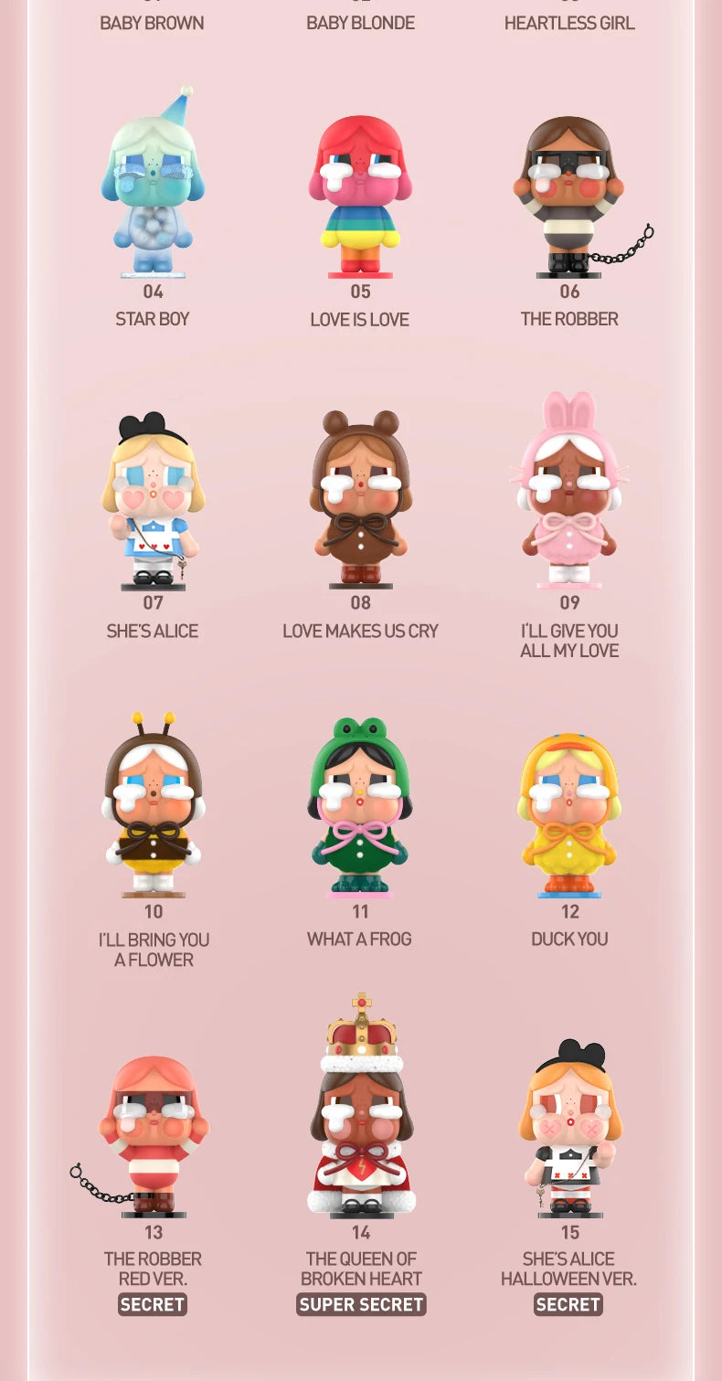 POP MART CRYBABY Crying Again Series Figures Mystery Box 1PC/12PCS POPMART Blind Box Figure