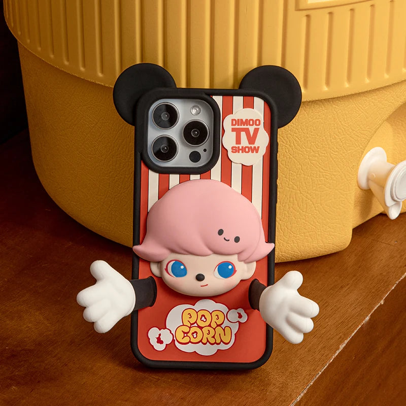 POP MART DIMOO WORLD × DISNEY Series-Phone Case for iPhone 15 Pro Max/16 Pro/16 Pro Max