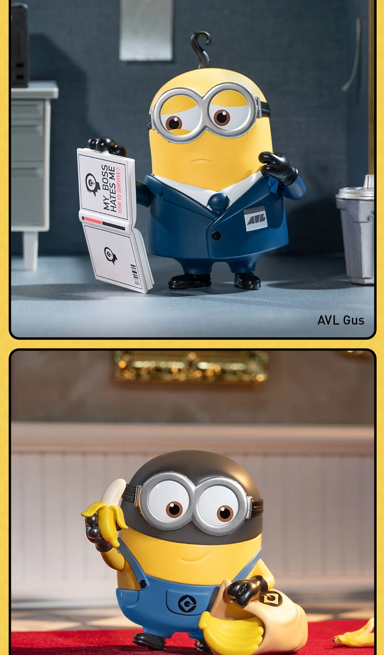 POP MART Universal Despicable Me 4 Series Mystery Box 1PC/12PCS POPMART Minions Blind Box Action Figure Cute Toy Birthday Gift