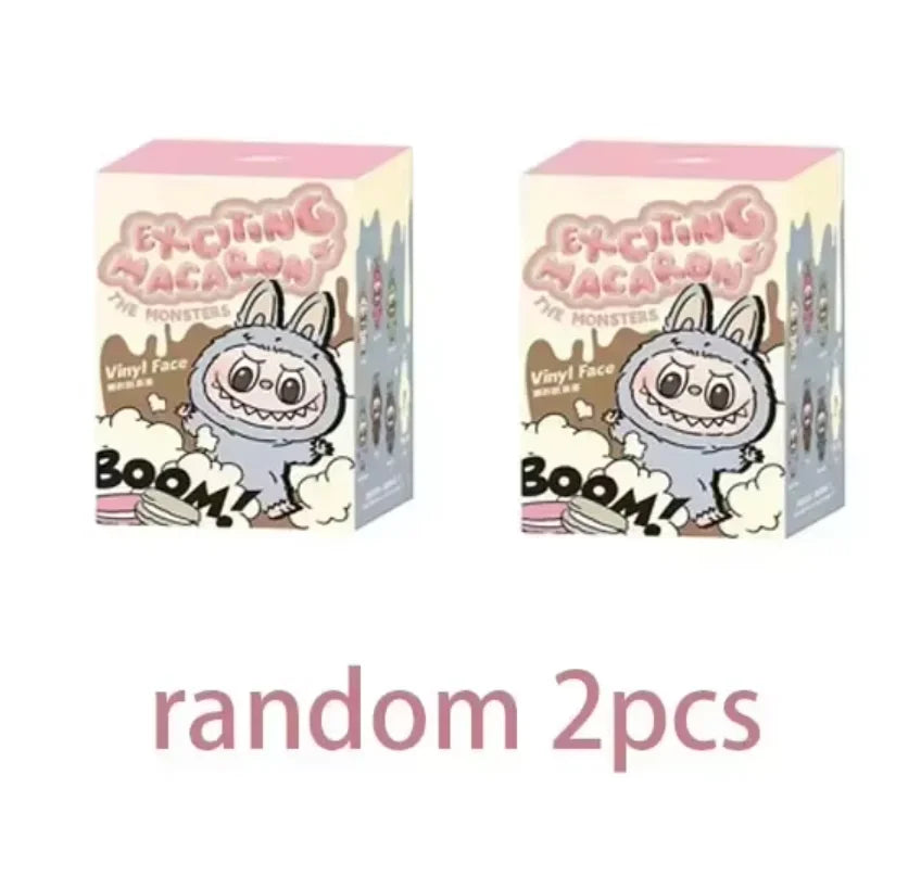 Labubu Heartbeat Macaron Monster Face Blind Box Figurine