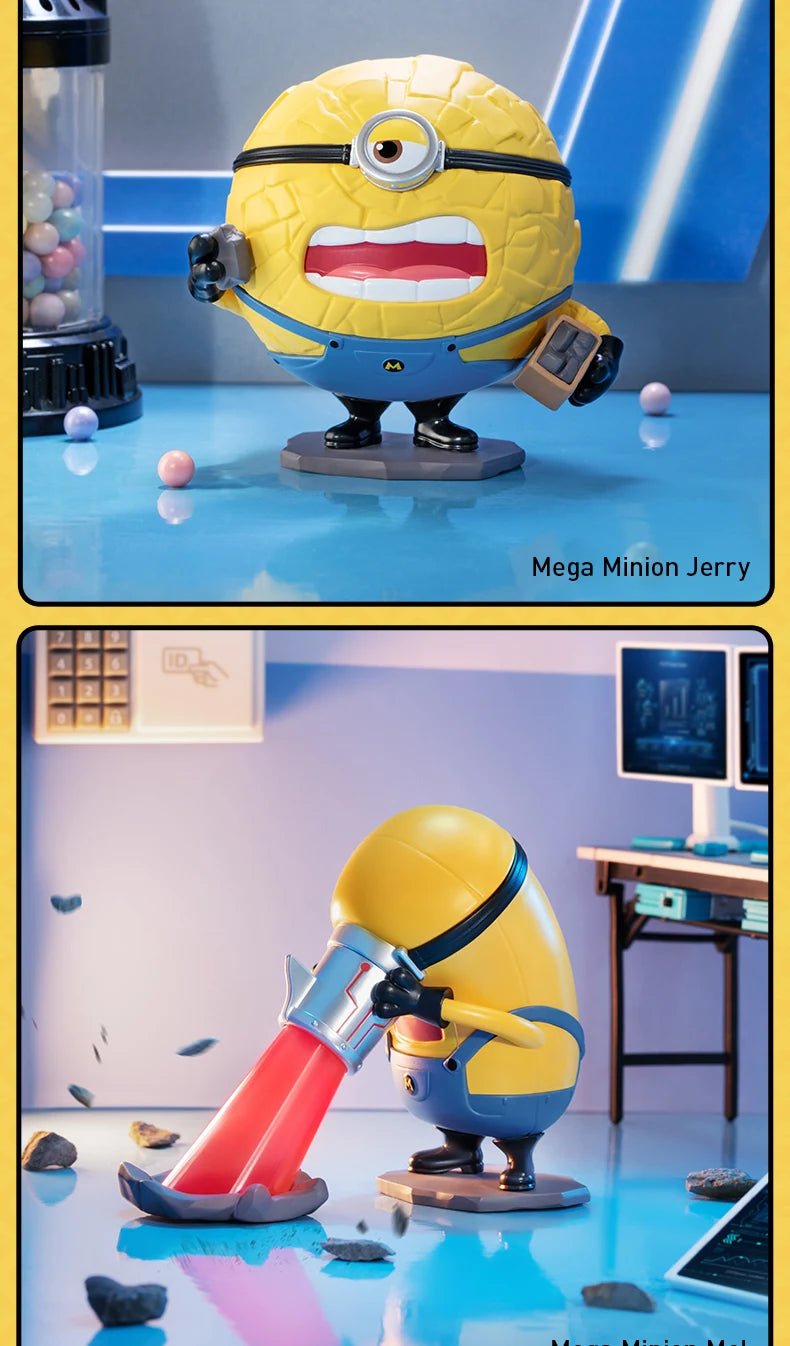 POP MART Universal Despicable Me 4 Series Mystery Box 1PC/12PCS POPMART Minions Blind Box Action Figure Cute Toy Birthday Gift