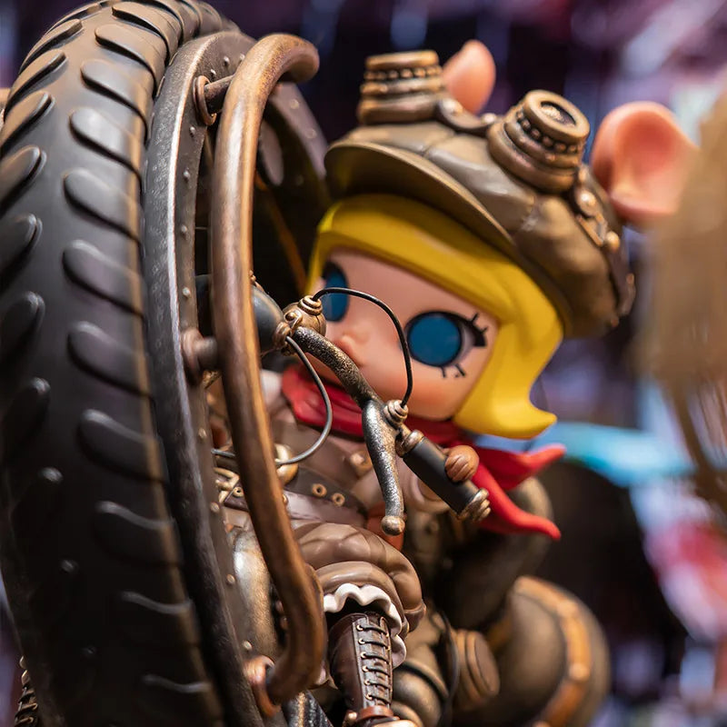 POP MART STEAMPUNK MONOWHEELL STORM PIGGY MOLLY Limited Edition Limited to 1PC per User ID