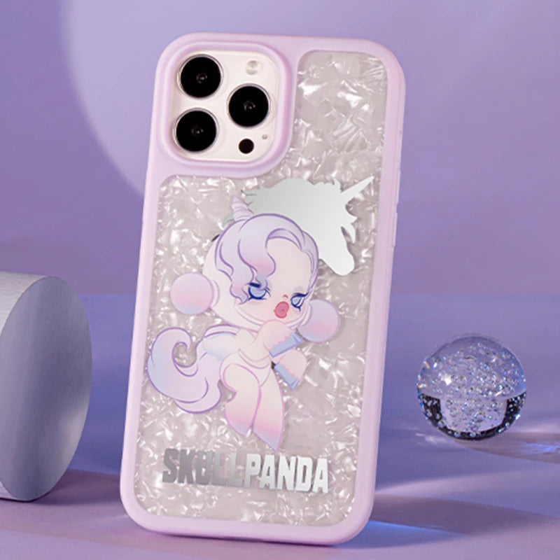 POP MART Skullpanda The Mare of Animals Series - Case for iPhone 13 Pro/iPhone 13 Pro Max (The Unicorn)