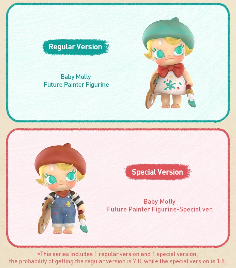 POP MART Baby Molly Future Painter Figurine Limited to 1pc per order