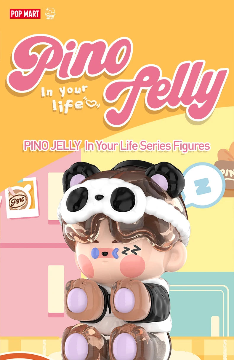 POP MART PINO JELLY in Your Life Series Mystery Box 1PC/9PCS POPMART Blind Box Anime Action Figure Cute Figurine