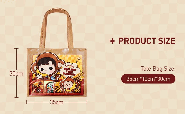 POP MART HACIPUPU Rolling Time Machine Series-Tote Bag