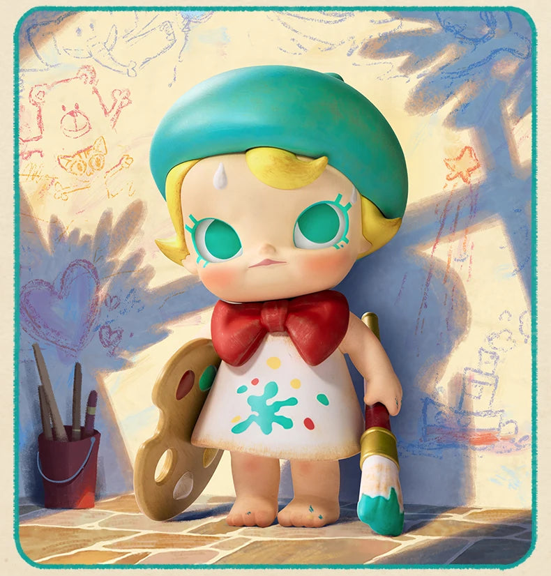 POP MART Baby Molly Future Painter Figurine Limited to 1pc per order