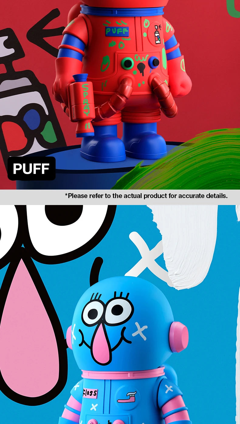 POP MART MEGA SPACE MOLLY 400% JON BURGERMAN SPACE CADETS Series Limited Edition 1PC/6PCS POPMART Blind Box Figure