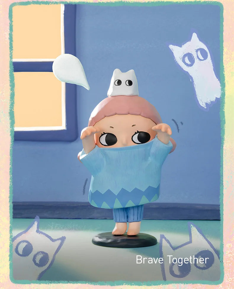 POP MART Nyota's Fluffy Life Series Mystery Box 1PC/12PCS POPMART Blind Box Action Figure Cute Toy Birthday Gift