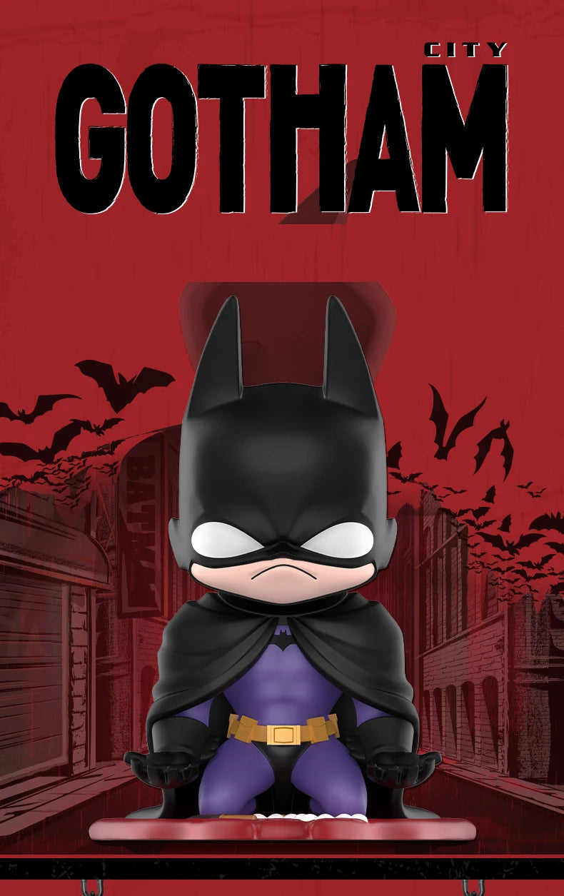 POP MART DC Gotham City Series Mystery Box 1PC/12PCS Blind Box POPMART Action Figure BATMAN HARLY QUINN JOKER JUSTICE LEAGUE