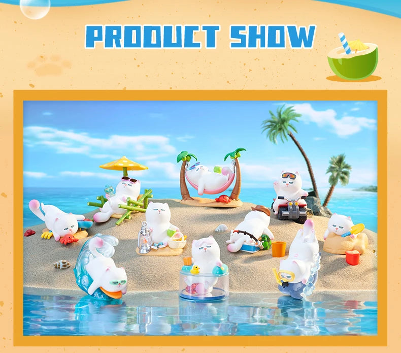 POP MART ViViCat Holiday Series Mystery Box 1PC/9PCS Blind Box POPMART Action Figurine Cute Cat Kids Toy