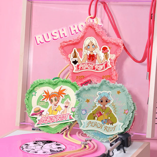 POP MART Peach Riot Rush Hour Series -Mini Bag Blind Box Mystery Box 1PC/6PCS POP MART Blind Box Action Figure Cute Toy