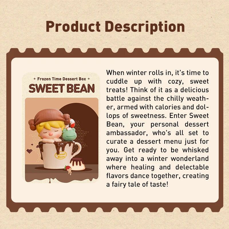 POP MART Sweet Bean Frozen Time Dessert Box Series Figures