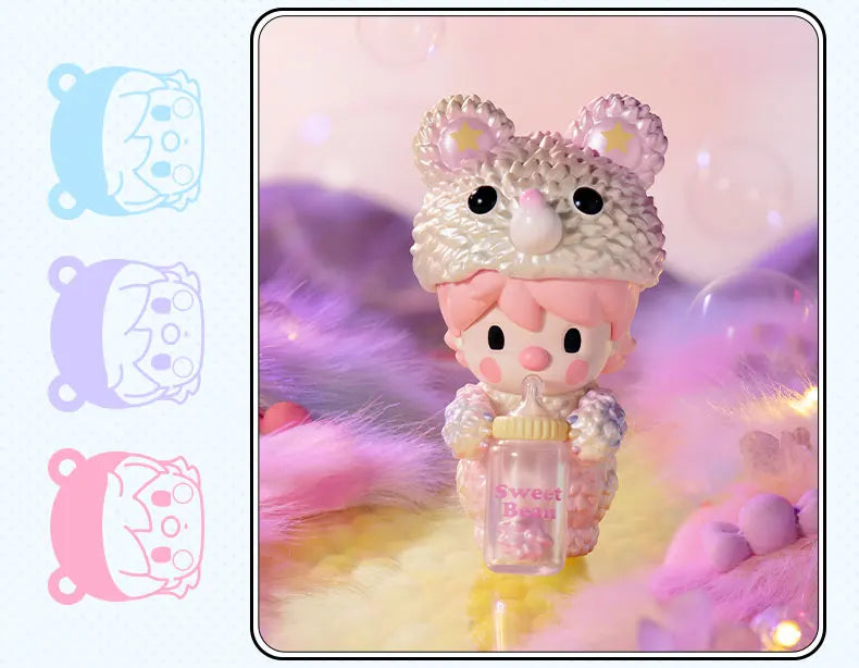 POP MART Sweet Bean x INSTINCTOY Sweet Together Series Mystery Box 1PC/12PCS Blind Box Action Figure Cute Toy