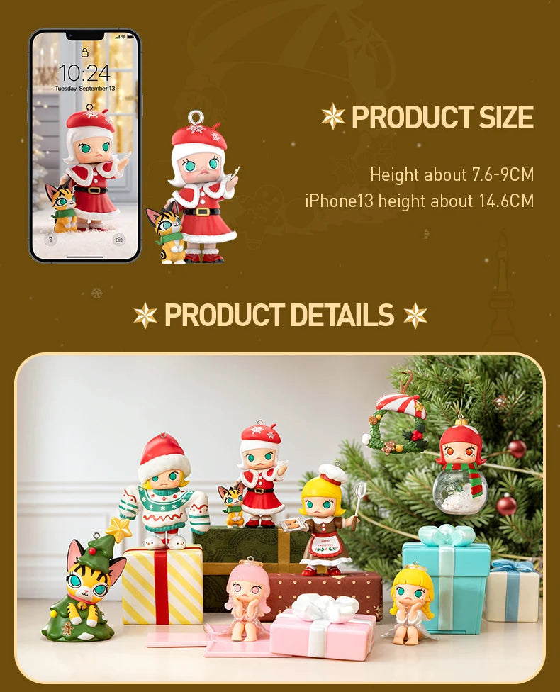 POP MART MOLLY Castle Miracle Box Series Figures Action Figure Cute Toy