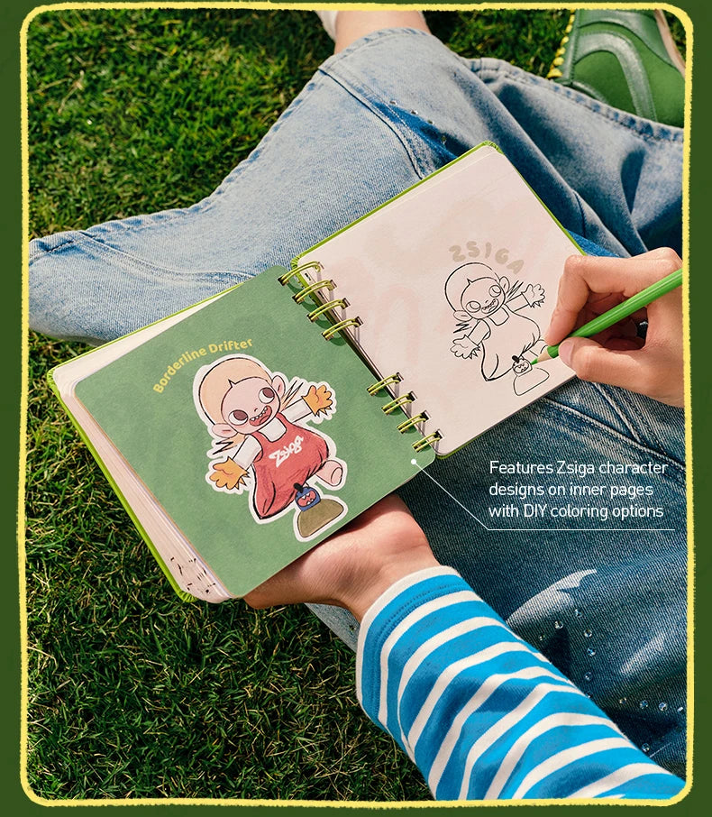 POP MART Zsiga Borderline Drifter Series-Pocket Notebook