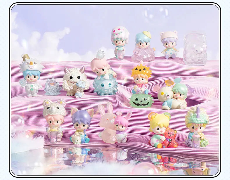 POP MART Sweet Bean x INSTINCTOY Sweet Together Series Mystery Box 1PC/12PCS Blind Box Action Figure Cute Toy