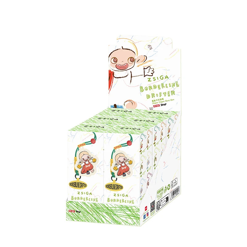 POP MART Zsiga Borderline Drifter Series-Phone Charm Blind Box Mystery Box 1PC/6PCS Blind Box