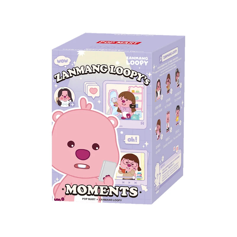 POP MART ZANMANG LOOPY’s Moments Series Figures Mystery Box 1PC/6PCS POPMART Blind Box Limited to 2pcs per order