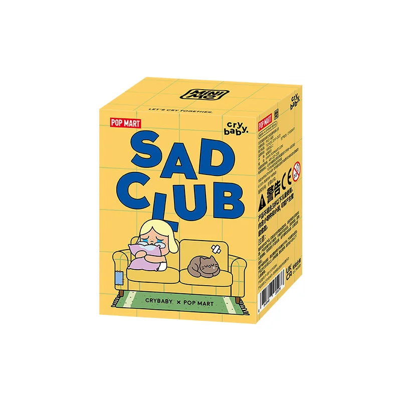 POP MART CRYBABY Sad Club Series Scene Sets by Molly 1PC/8PCS POPMART Blind Box Anime Action Figure Cute Figurine Cry Baby