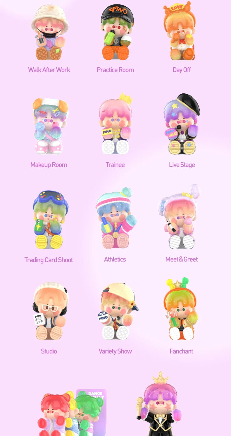 POP MART PINO JELLY Star Project Series Figures POPMART Blind Box Action Figure