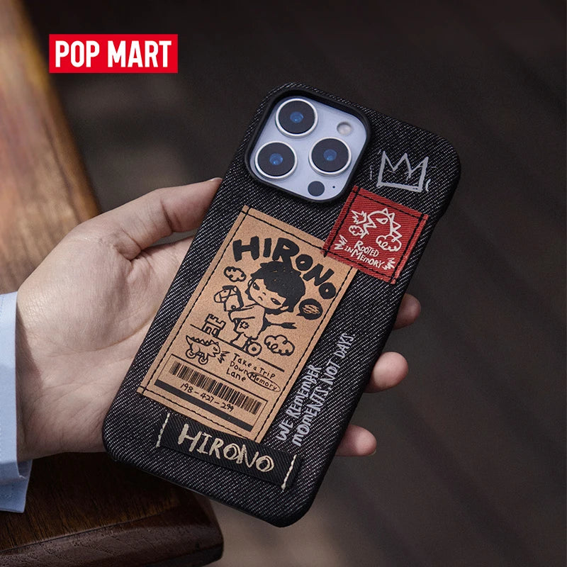 POP MART Hirono Echo Series-Phone Case for iPhone 15 Pro Max/16 Pro/16 Pro Max