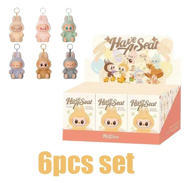 Labubu Heartbeat Macaron Monster Face Blind Box Figurine