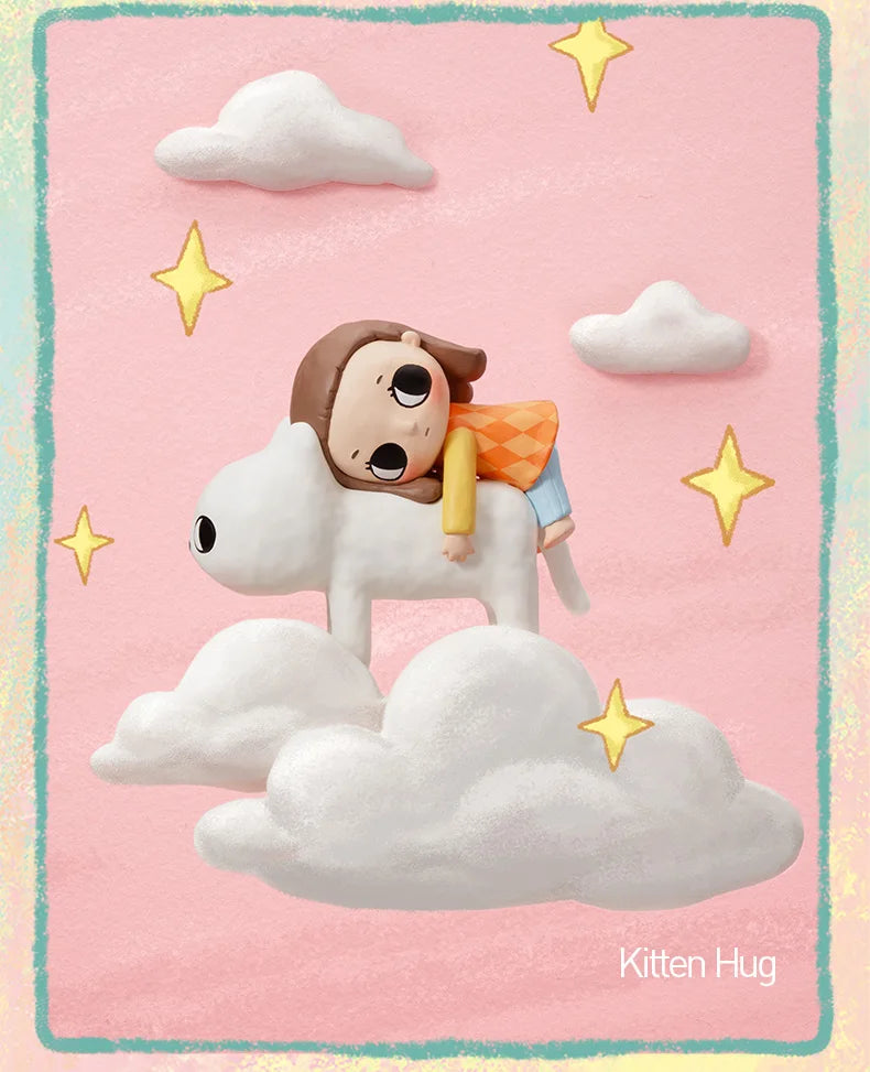 POP MART Nyota's Fluffy Life Series Mystery Box 1PC/12PCS POPMART Blind Box Action Figure Cute Toy Birthday Gift