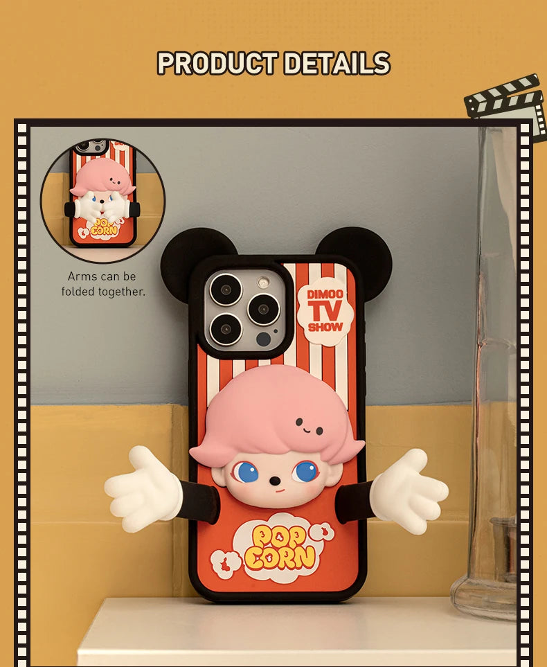 POP MART DIMOO WORLD × DISNEY Series-Phone Case for iPhone 15 Pro Max/16 Pro/16 Pro Max