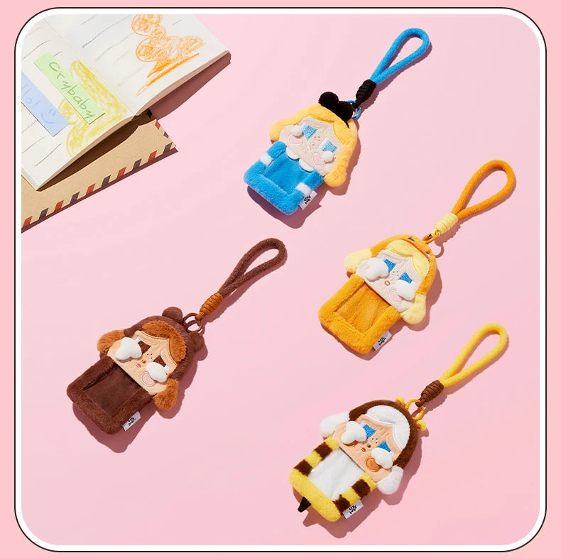 POP MART CRYBABY Crying Again Series - Plush Card Holder Blind Box 1PC/6PCS