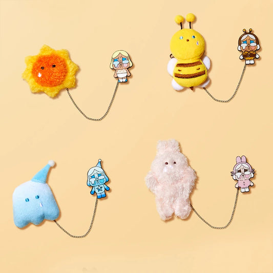 POP MART CRYBABY Crying Again Series - Plush Badge Blind Box 1PC/12PCS POPMART Bind Box